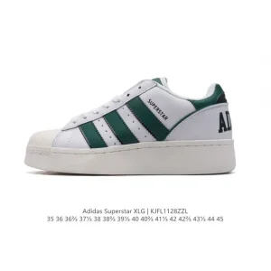 Adidas Originals Superstar XLG Platform Sneakers with Leather Upper
