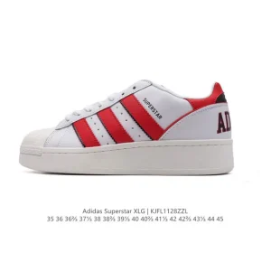 Adidas Originals Superstar XLG Platform Leather Sneakers with Shell Toe