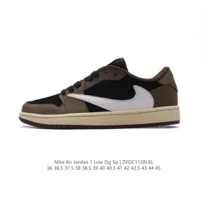 Jordan Military Blue Low AJ1 Reverse Swoosh Retro Basketball Shoes