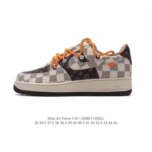 Nike Air Force 1 07 Low Deconstructed Lace Up White Sneaker