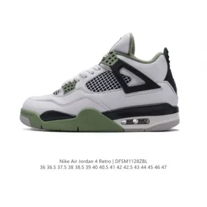 Jordan Air 4 Retro OG White Cement Men and Women Basketball Shoes