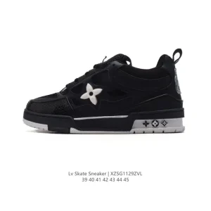 Louis Vuitton Skate Sneaker Grained Leather Men 2024 Fall Winter