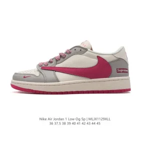 Jordan Military Blue Low Reverse Swoosh Leather Sneakers