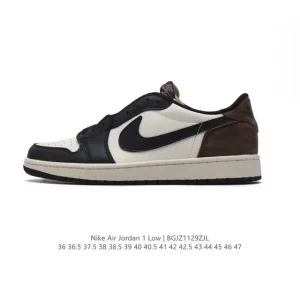 Jordan AJ1 Low Retro Classic Leather Basketball Shoes with Air Cushion