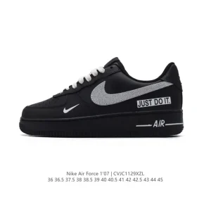 Nike Air Force 1 '07 Low Classic White Leather Casual Sneakers