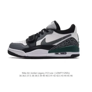 Jordan Legacy 312 Low Men's Basketball Shoes Black White