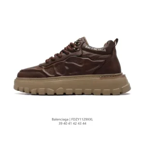 Balenciaga Men's Low-Top Lace-Up Air Cushion Chunky Sneakers
