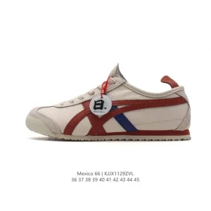ASICS Onitsuka Tiger Mexico 66 Classic Leather Retro Sneakers for Men and Women
