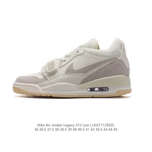 Jordan Legacy 312 Low Men's Basketball Shoes with Premium Leather and Air Cushioning