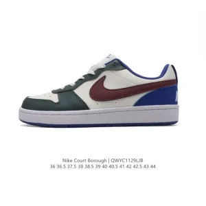 Nike Court Borough Low Unisex Casual Sneakers with Leather Upper