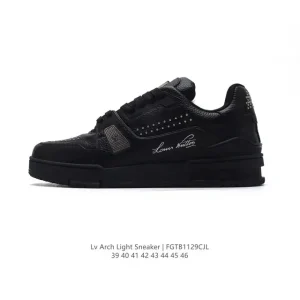 Louis Vuitton Trainer Sneaker Low Top Leather Fashion Sneakers for Men