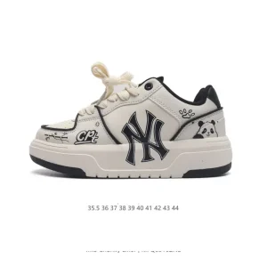MLB Chunky Liner Mid Retro Street Style Sneakers for Men and Women