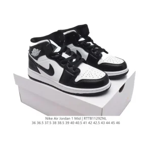 Nike Air Jordan 1 Mid Men's Women's Basketball Shoes Retro High Top Sneakers