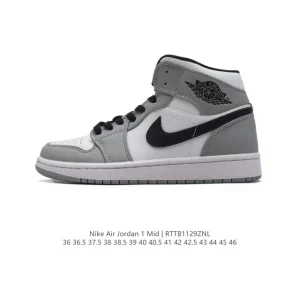 Nike Air Jordan 1 Mid Men's Women's Basketball Shoes Retro High Top Sneakers