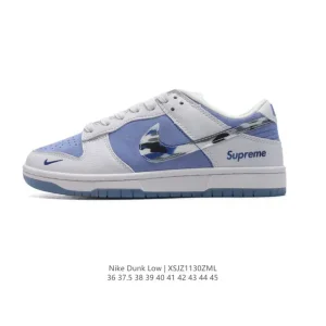 Jordan Military Blue Low AJ1 Reverse Swoosh Retro Basketball Shoe