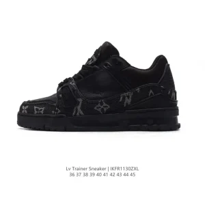 Louis Vuitton Trainer Sneaker Low Fashion Thick Sole Leather Shoes