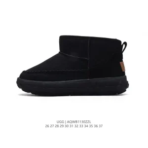 UGG Kids Mid-Calf Winter Snow Boots with Wool Lining