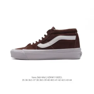 Vans Sk8-Mid Classic Retro Skateboarding Shoes for Men and Women
