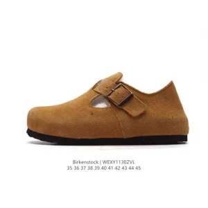 Birkenstock Boston Vl Fur Lined Suede Soft Footbed Clog Shoe
