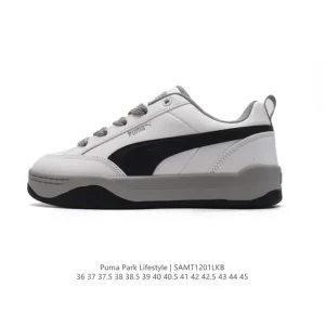 PUMA Park Lifestyle OG Sneaker White Black Caramel Retro Bread Shoe