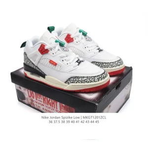 Jordan Spizike Low Houston Oilmen Classic Elephant Print Retro Basketball Shoe