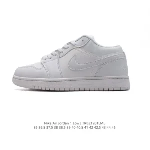 Jordan AJ1 Low Retro Classic Leather Basketball Shoes with Air Cushion