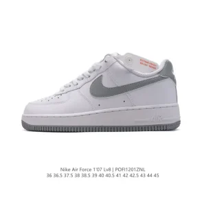 Nike Air Force 1 Low 07 White Leather Vintage Sneakers