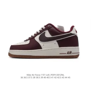 Nike Air Force 1 Low 07 Honeycomb Sole Vintage Leather White Sneakers