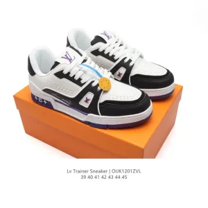 Louis Vuitton Trainer Sneaker Low Fashion Luxury Comfortable Thick Sole Men Shoes