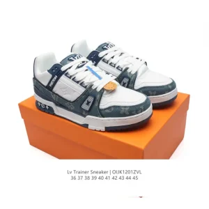 Louis Vuitton Trainer Sneaker Low Fashion Thick Sole Leather Shoes