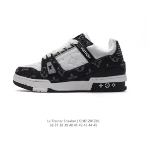 Louis Vuitton Trainer Sneaker Low Leather Fashion Thick Sole Shoes