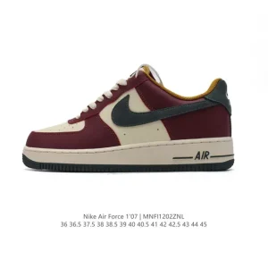 Nike Air Force 1 Low '07 White Leather Classic Casual Sneakers