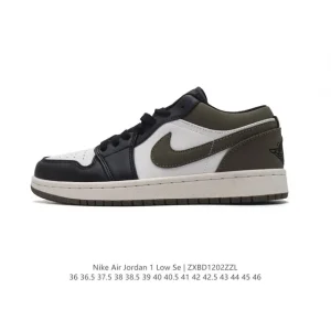 Air Jordan 1 Low Retro Classic Leather Basketball Shoes