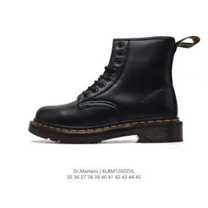 Dr Martens Unisex Classic High-Platform Leather Boots for Men and Women
