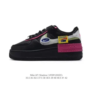 Nike Air Force 1 Shadow Low Top Sneakers for Women with Chunky Sole