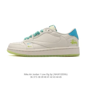 Jordan Air 1 Low OG SP Military Blue Reverse Swoosh Retro Shoe