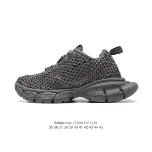 Balenciaga Low-Top Lace-Up Platform Sneakers for Men and Women