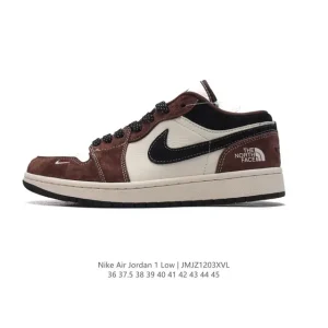 Jordan AJ1 Low Retro Classic Leather Basketball Shoes with Air Cushion