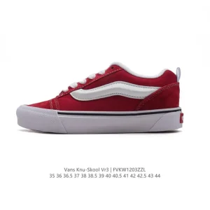 Vans Knu Skool Vr3 Lx Leather Chunky Sneakers Vintage Fat Logo