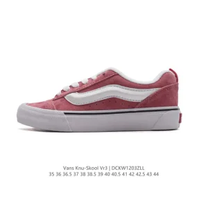 Vans Knu Skool VR3 LX Chunky Leather Platform Sneakers in Classic White