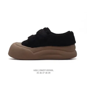 UGG Retro Low-Top Platform Sneakers for Women with Wool Lining