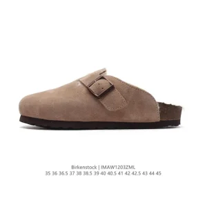 Birkenstock Boston Vl Suede Shearling Softbed Clog Winter Edition
