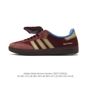 Wales Bonner x Adidas Classic Retro Low-Top Sneaker with Leather Tongue