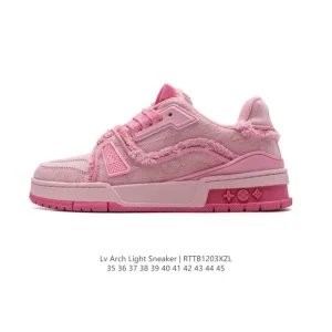 Louis Vuitton Trainer Sneaker Low Canvas Fashion Thick Sole Shoes