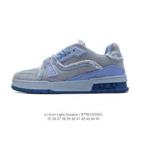 Louis Vuitton Trainer Sneaker Low Fashion Thick Sole Canvas Shoes
