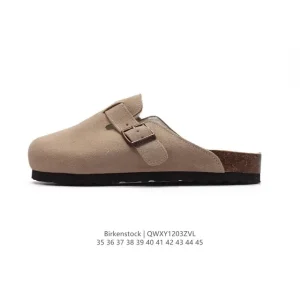 Birkenstock Boston VL Suede Soft Footbed Clog Shoe