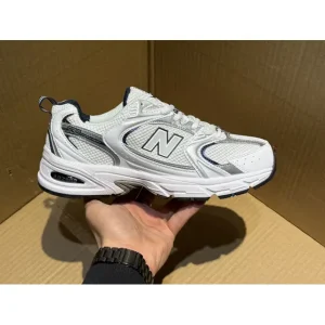 New Balance 530 White Retro Running Shoes with Abzorb Cushioning