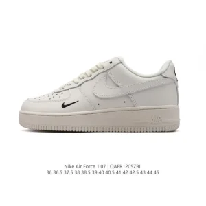 Nike Air Force 1 '07 Low White Casual Sneakers with Air Cushion