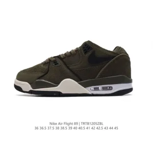 Nike Air Flight 89 Low Top Sneakers with Air Cushion and Night Glow