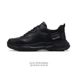 ECCO Men's Chunky Sole Lifestyle Sneakers Breathable Lightweight Casual Shoes